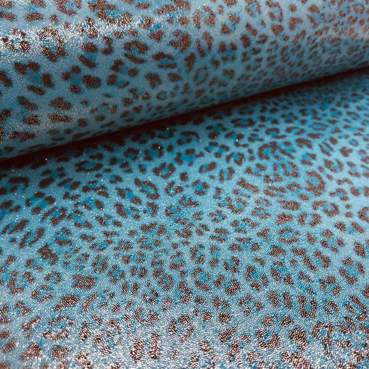 Safari turquoise faux leather Ref 408