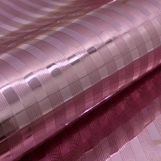 Rosé Stripes Faux Leather Ref 490