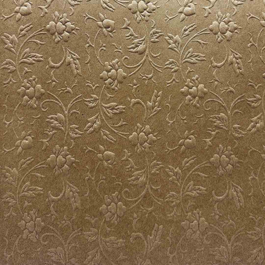 Textured Paper Ref 1737 Kraft Flowers