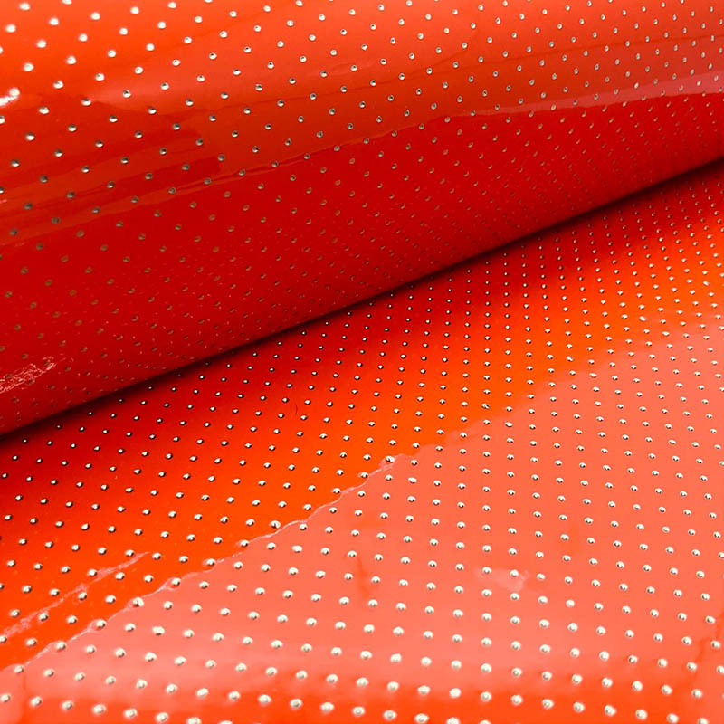 Orange Varnish Poa Faux Leather Ref 485